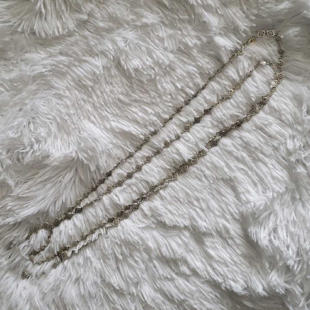 Stella & Dot Devon Layering Necklace Silver